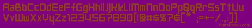 Шрифт NeoGen – коричневые шрифты на фиолетовом фоне