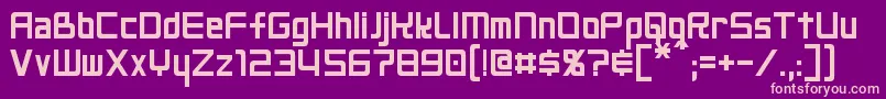 NeoGen Font – Pink Fonts on Purple Background