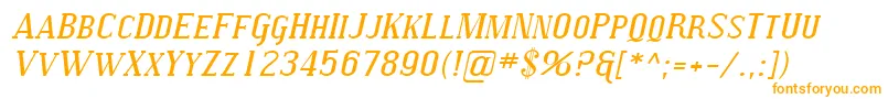 SfcovingtonscexpItalic Font – Orange Fonts on White Background