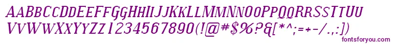 SfcovingtonscexpItalic Font – Purple Fonts on White Background