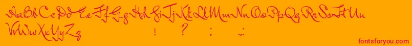 LordRadcliff Font – Red Fonts on Orange Background