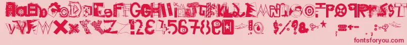 Good$ Font – Red Fonts on Pink Background