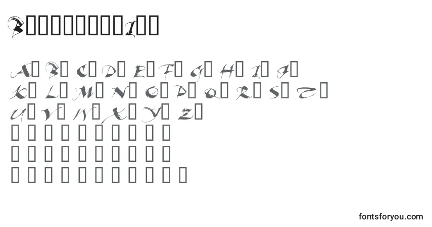 Шрифт BeautifulInk – алфавит, цифры, специальные символы