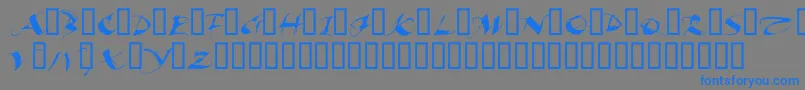 Подробнее о шрифте BeautifulInk Шрифт BeautifulInk – синие шрифты на сером фоне