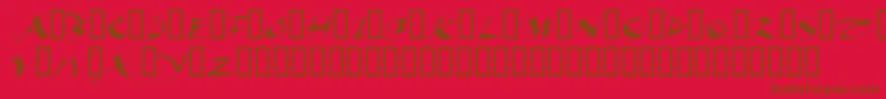 fuente BeautifulInk – Fuentes Marrones Sobre Fondo Rojo