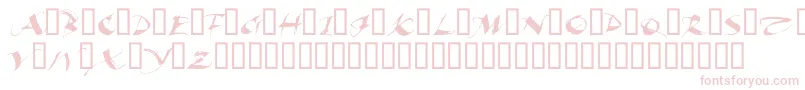 Fonte BeautifulInk – fontes rosa em um fundo branco
