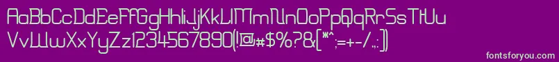 Erinal Font – Green Fonts on Purple Background