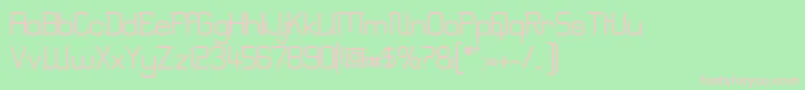 Weitere Informationen zur Erinal-Schriftart Erinal-Schriftart – Rosa Schriften auf grünem Hintergrund