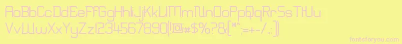 Erinal Font – Pink Fonts on Yellow Background
