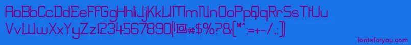 Weitere Informationen zur Erinal-Schriftart Erinal-Schriftart – Violette Schriften auf blauem Hintergrund