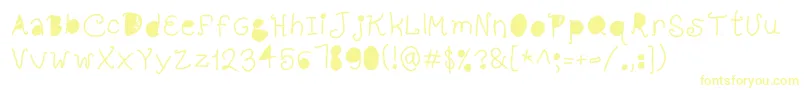 Шрифт FullHole – жёлтые шрифты