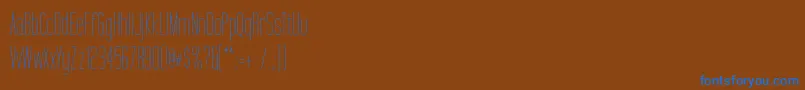 TallFilms Font – Blue Fonts on Brown Background