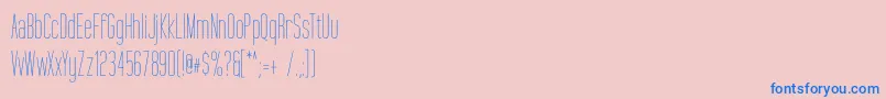 TallFilms Font – Blue Fonts on Pink Background