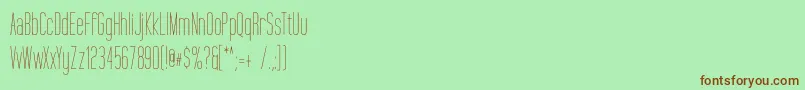 TallFilms Font – Brown Fonts on Green Background