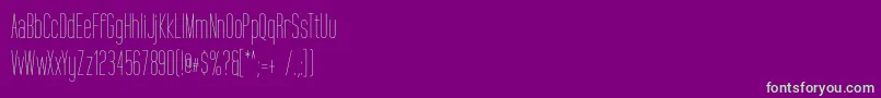 TallFilms Font – Green Fonts on Purple Background
