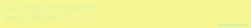 fuente TallFilms – Fuentes Verdes Sobre Fondo Amarillo