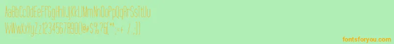 TallFilms Font – Orange Fonts on Green Background