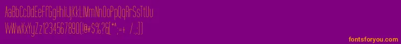 TallFilms Font – Orange Fonts on Purple Background