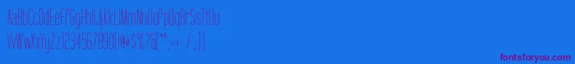 TallFilms Font – Purple Fonts on Blue Background