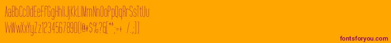 TallFilms Font – Purple Fonts on Orange Background