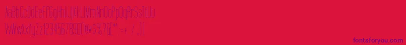 TallFilms Font – Purple Fonts on Red Background