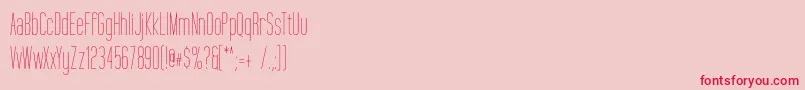 TallFilms Font – Red Fonts on Pink Background