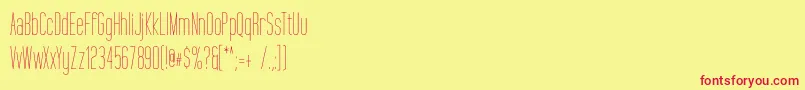 TallFilms Font – Red Fonts on Yellow Background