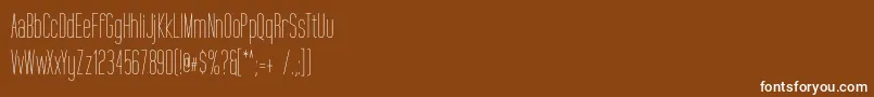 TallFilms Font – White Fonts on Brown Background