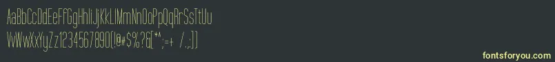 TallFilms Font – Yellow Fonts on Black Background