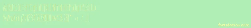 TallFilms Font – Yellow Fonts on Green Background