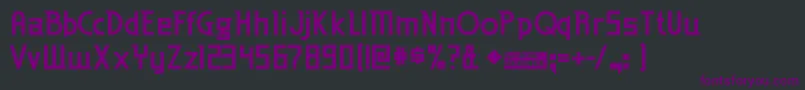 Шрифт EdenMillsBold – фиолетовые шрифты на чёрном фоне