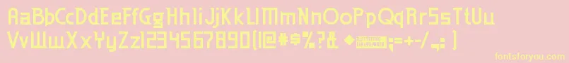 EdenMillsBold Font – Yellow Fonts on Pink Background