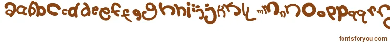 2September Font – Brown Fonts on White Background