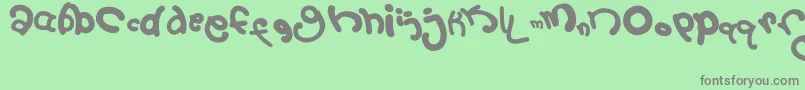 フォント2September – 緑の背景に灰色の文字