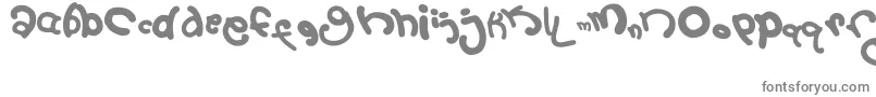 フォント2September – 白い背景に灰色の文字