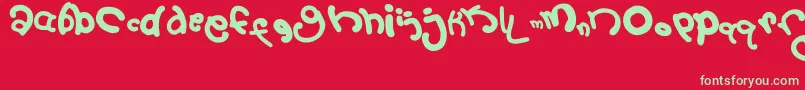 フォント2September – 赤い背景に緑の文字