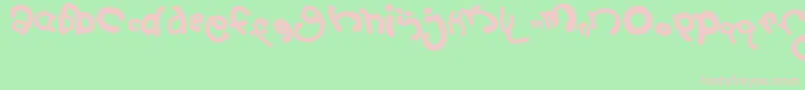 2September Font – Pink Fonts on Green Background