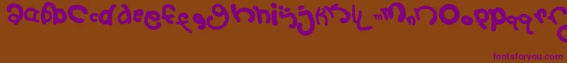 2September Font – Purple Fonts on Brown Background