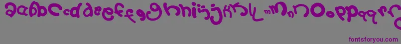 フォント2September – 紫色のフォント、灰色の背景