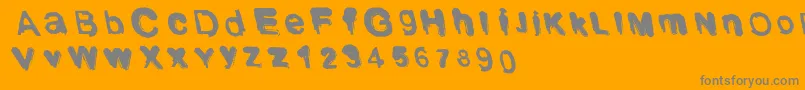 Shido2 Font – Gray Fonts on Orange Background