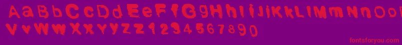 Shido2 Font – Red Fonts on Purple Background