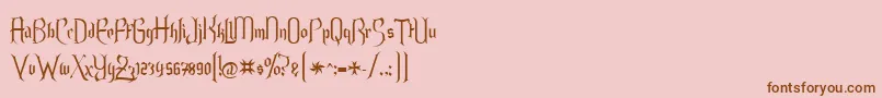 More about Endor Alt Font Endor Alt Font – Brown Fonts on Pink Background