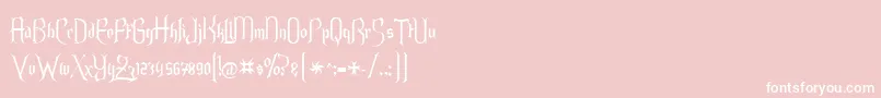 Endor Alt Font – White Fonts on Pink Background