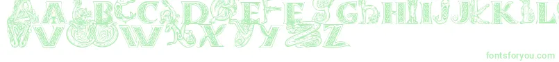 Celtasmigoria-Schriftart – Grüne Schriften