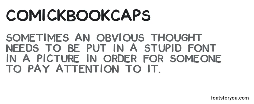 Schriftart ComickbookCaps