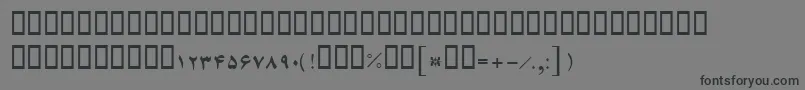 Шрифт BFerdosi – чёрные шрифты на сером фоне