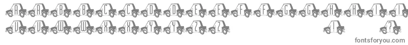 フォントCartown – 灰色のフォント
