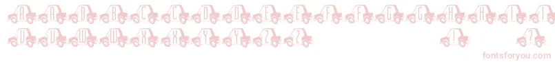Cartown Font – Pink Fonts on White Background