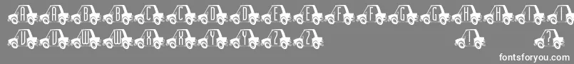 Cartown Font – White Fonts on Gray Background