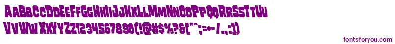 Mindlessbruteleft Font – Purple Fonts on White Background